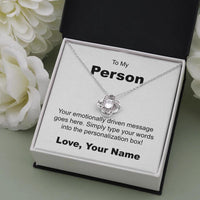 Load image into Gallery viewer, Personalized - Love Knot Necklace - JustFamilyThings
