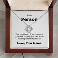 Load image into Gallery viewer, Personalized - Love Knot Necklace - JustFamilyThings
