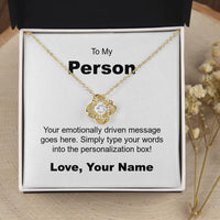 Load image into Gallery viewer, Personalized - Love Knot Necklace - JustFamilyThings
