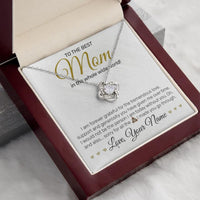 Load image into Gallery viewer, Personalized - To The Best MOM - Love Knot Necklace - JustFamilyThings
