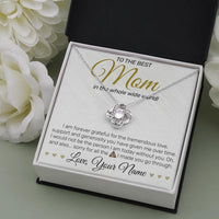 Load image into Gallery viewer, Personalized - To The Best MOM - Love Knot Necklace - JustFamilyThings
