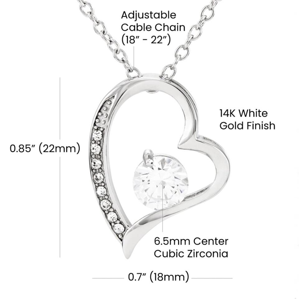 Personalized - I Stole Your Heart - Forever Love Necklace - JustFamilyThings