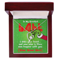 Load image into Gallery viewer, Personalized - I Stole Your Heart - Forever Love Necklace - JustFamilyThings
