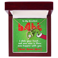 Load image into Gallery viewer, Personalized - I Stole Your Heart - Forever Love Necklace - JustFamilyThings
