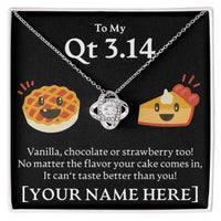 Load image into Gallery viewer, Personalized - To My Cutie Pie - Love Knot Necklace - JustFamilyThings
