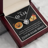 Load image into Gallery viewer, Personalized - To My Cutie Pie - Love Knot Necklace - JustFamilyThings
