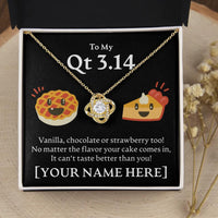 Load image into Gallery viewer, Personalized - To My Cutie Pie - Love Knot Necklace - JustFamilyThings
