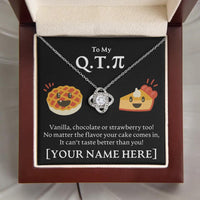 Load image into Gallery viewer, Personalized - To My Cutie Pi(e) - Love Knot Necklace - JustFamilyThings

