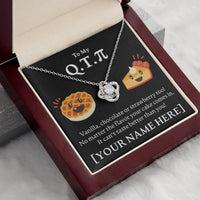 Load image into Gallery viewer, Personalized - To My Cutie Pi(e) - Love Knot Necklace - JustFamilyThings
