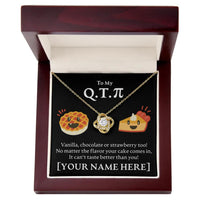 Load image into Gallery viewer, Personalized - To My Cutie Pi(e) - Love Knot Necklace - JustFamilyThings

