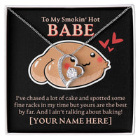 Load image into Gallery viewer, Personalized - To My Smokin&#39; Hot Babe - Forever Love Necklace - JustFamilyThings

