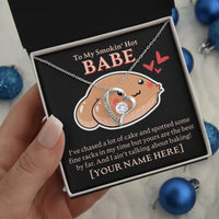 Load image into Gallery viewer, Personalized - To My Smokin&#39; Hot Babe - Forever Love Necklace - JustFamilyThings
