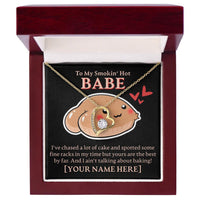 Load image into Gallery viewer, Personalized - To My Smokin&#39; Hot Babe - Forever Love Necklace - JustFamilyThings
