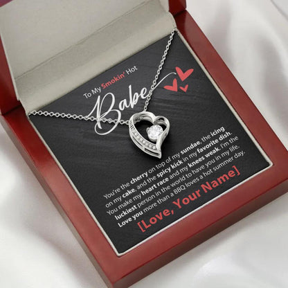 To My Smokin' Hot Babe - Forever Love Necklace - JustFamilyThings