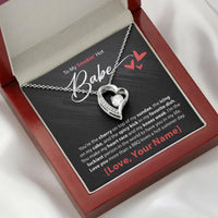 Load image into Gallery viewer, To My Smokin&#39; Hot Babe - Forever Love Necklace - JustFamilyThings
