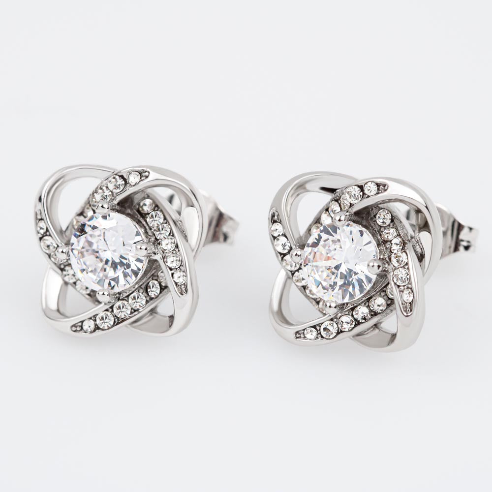 Love Knot Stud Earrings - JustFamilyThings