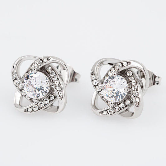 Love Knot Stud Earrings - JustFamilyThings