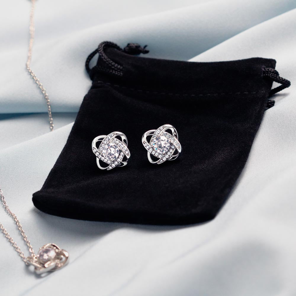 Love Knot Stud Earrings - JustFamilyThings