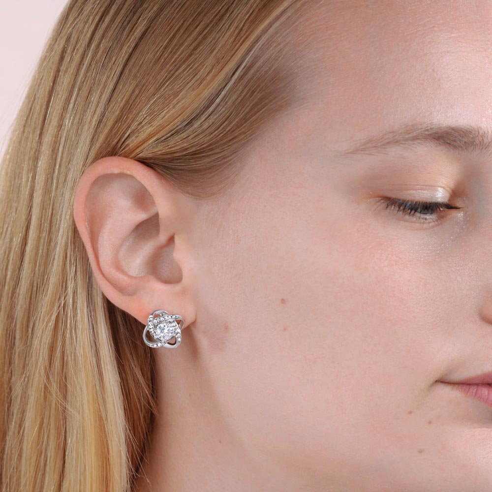 Love Knot Stud Earrings - JustFamilyThings