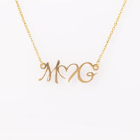 Load image into Gallery viewer, Initial Heart Necklace - JustFamilyThings

