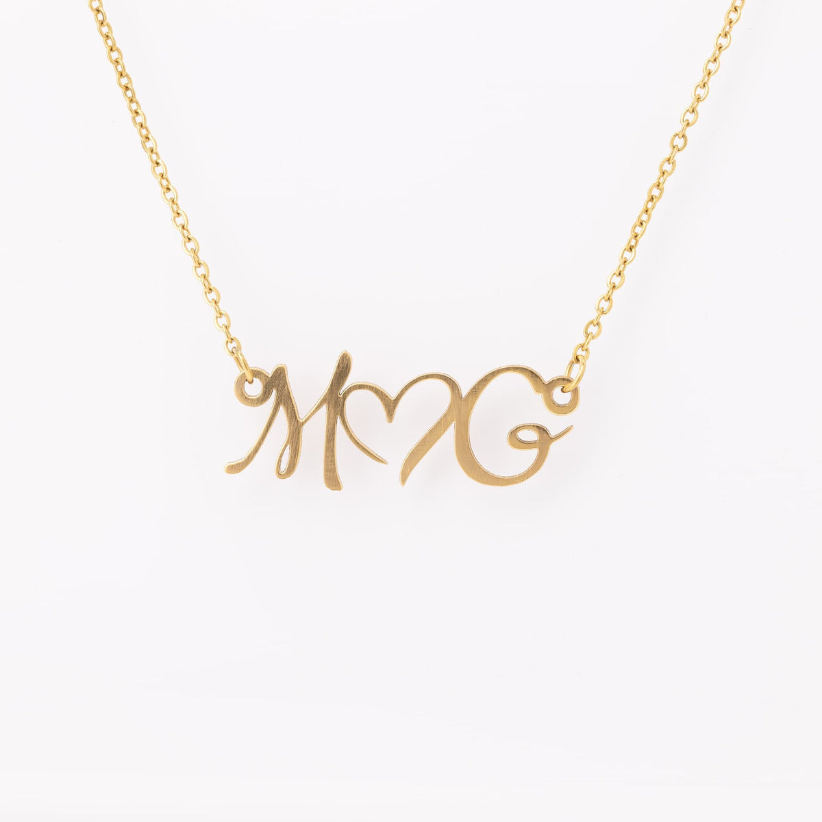 Initial Heart Necklace - JustFamilyThings