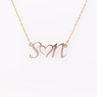 Load image into Gallery viewer, Initial Heart Necklace - JustFamilyThings

