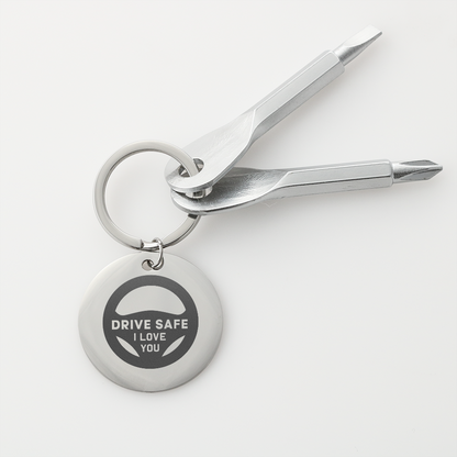 Drive Safe I Love You - Screwdriver Keychain - JustFamilyThings