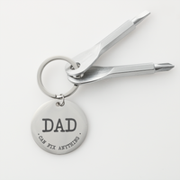 Load image into Gallery viewer, Dad Can Fix Anything - Screwdriver Keychain - JustFamilyThings
