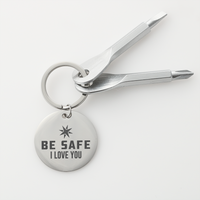 Load image into Gallery viewer, Be Safe I Love You - Screwdriver Keychain - JustFamilyThings

