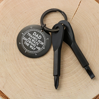 Load image into Gallery viewer, Dad Thanks For Always Showing Me The Way - Screwdriver Keychain - JustFamilyThings
