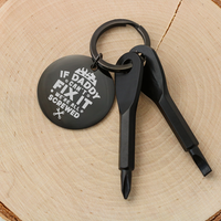 Load image into Gallery viewer, If Daddy Can&#39;t Fix It We&#39;re All Screwed - Screwdriver Keychain - JustFamilyThings
