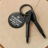 Load image into Gallery viewer, If Grandpa Can&#39;t Fix It No One Can - Screwdriver Keychain - JustFamilyThings

