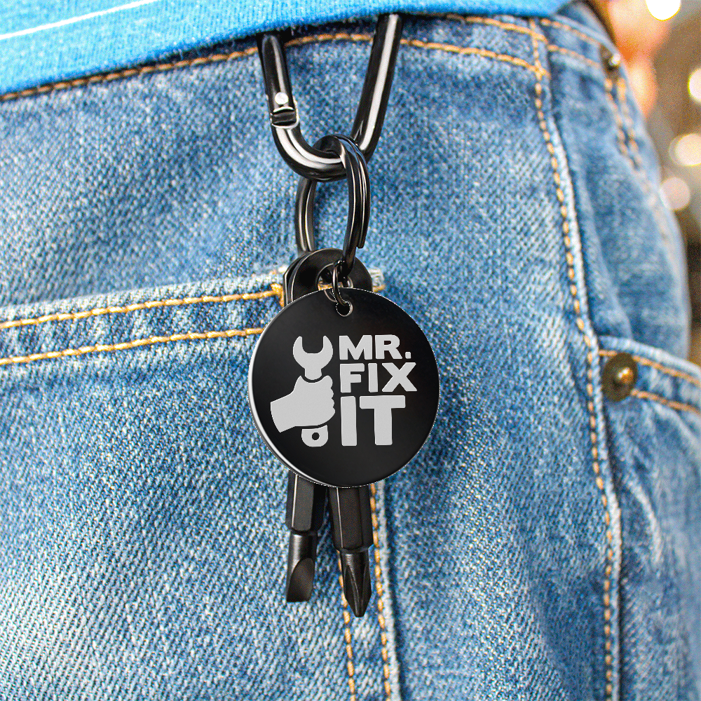 Mr. Fix It - Screwdriver Keychain - JustFamilyThings