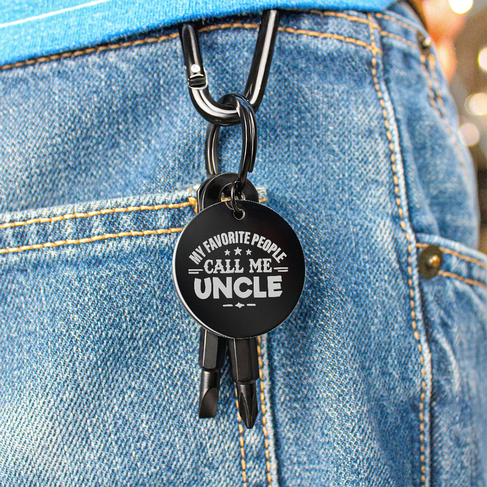 My Favorite People Call Me Uncle - Screwdriver Keychain - JustFamilyThings