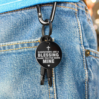 Load image into Gallery viewer, Godfathers Are A Blessing Thank You For Being Mine - Screwdriver Keychain - JustFamilyThings
