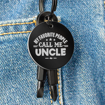 My Favorite People Call Me Uncle - Screwdriver Keychain - JustFamilyThings