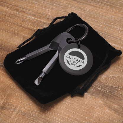 Drive Safe I Love You - Screwdriver Keychain - JustFamilyThings