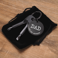 Load image into Gallery viewer, Dad Can Fix Anything - Screwdriver Keychain - JustFamilyThings
