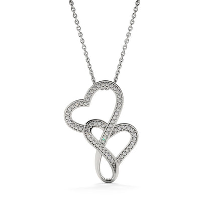 to my Police wife - Double Heart Necklace - JustFamilyThings