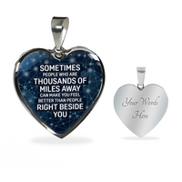 Load image into Gallery viewer, Far away - Graphic Heart Necklace - JustFamilyThings
