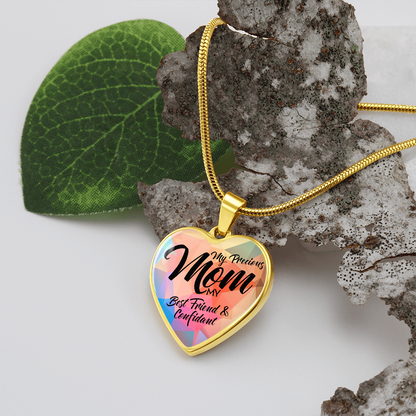 My Precious Mom - Graphic Heart Necklace - JustFamilyThings