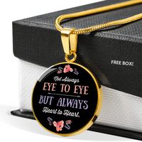 Load image into Gallery viewer, Eye-To-Eye - Graphic Circle Necklace - JustFamilyThings
