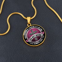 Load image into Gallery viewer, To my mom - Graphic Circle Necklace - JustFamilyThings
