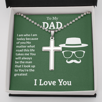 Load image into Gallery viewer, To My Dad - You&#39;re the greatest - Personalized Cross - JustFamilyThings
