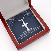 Load image into Gallery viewer, In loving memory dad - Personalized Cross - JustFamilyThings
