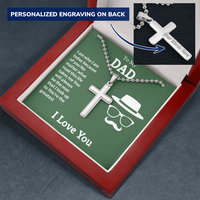 Load image into Gallery viewer, To My Dad - You&#39;re the greatest - Personalized Cross - JustFamilyThings
