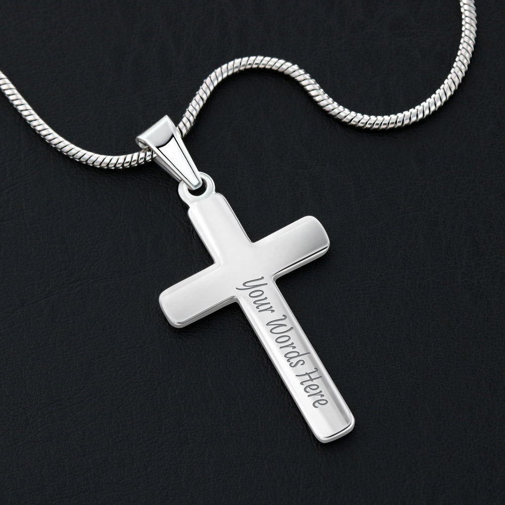 Faith - Symbol Of Hope - Personalized Cross Necklace