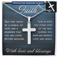 Load image into Gallery viewer, Faith - Symbol Of Hope - Personalized Cross Necklace
