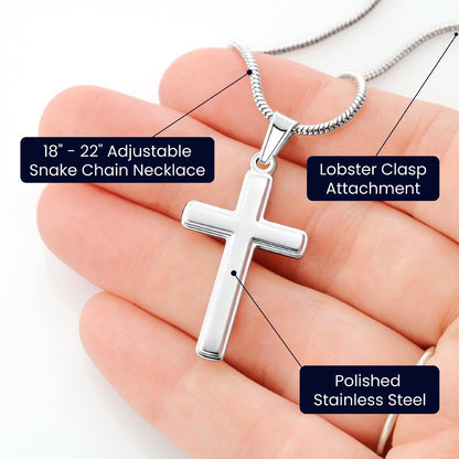 Faith - Symbol Of Hope - Personalized Cross Necklace