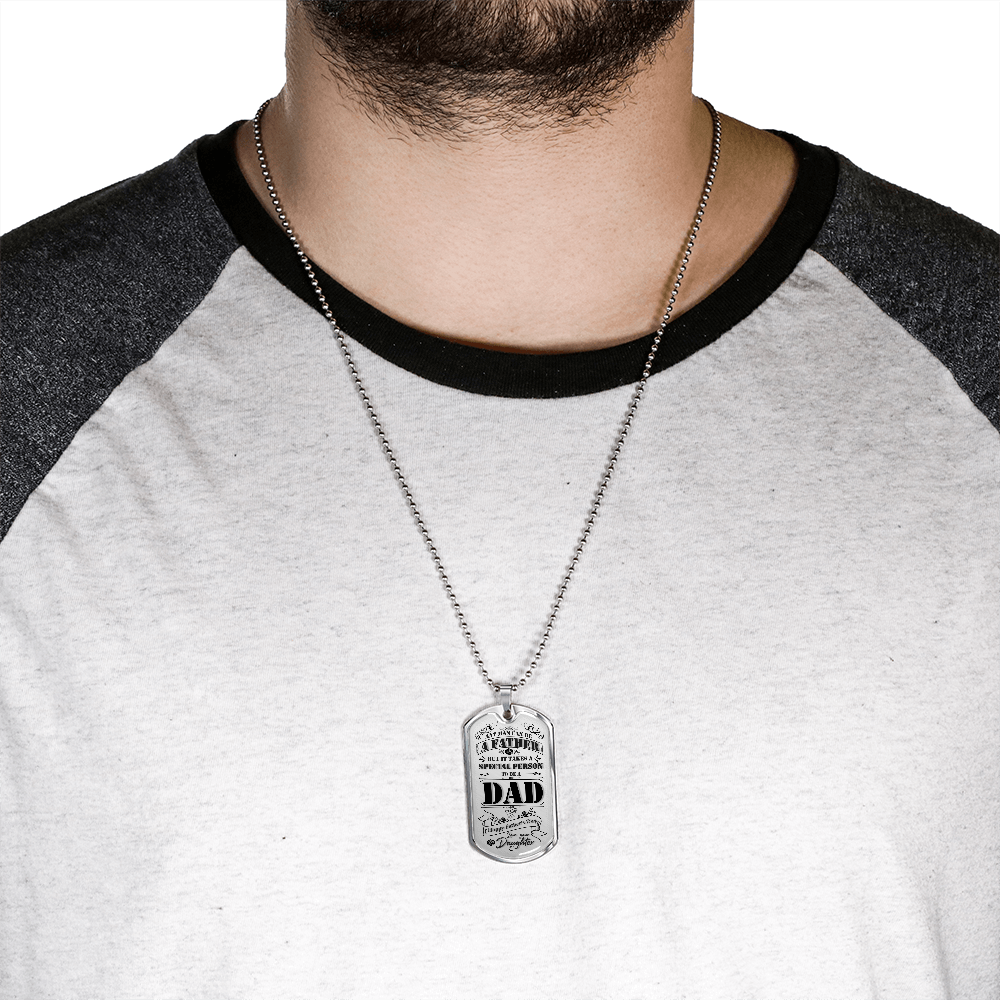 Happy Father's Day - Dog Tag - JustFamilyThings